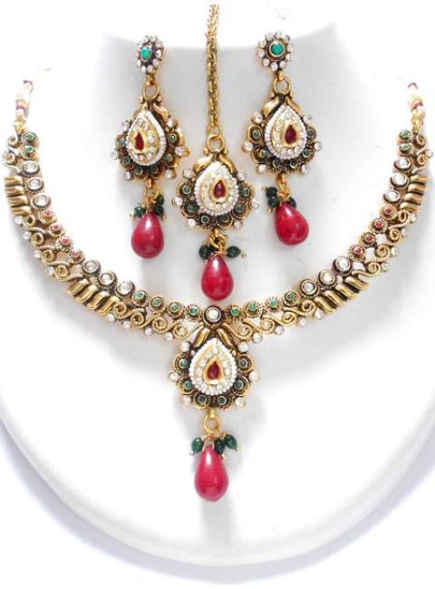 Polki Necklace Set